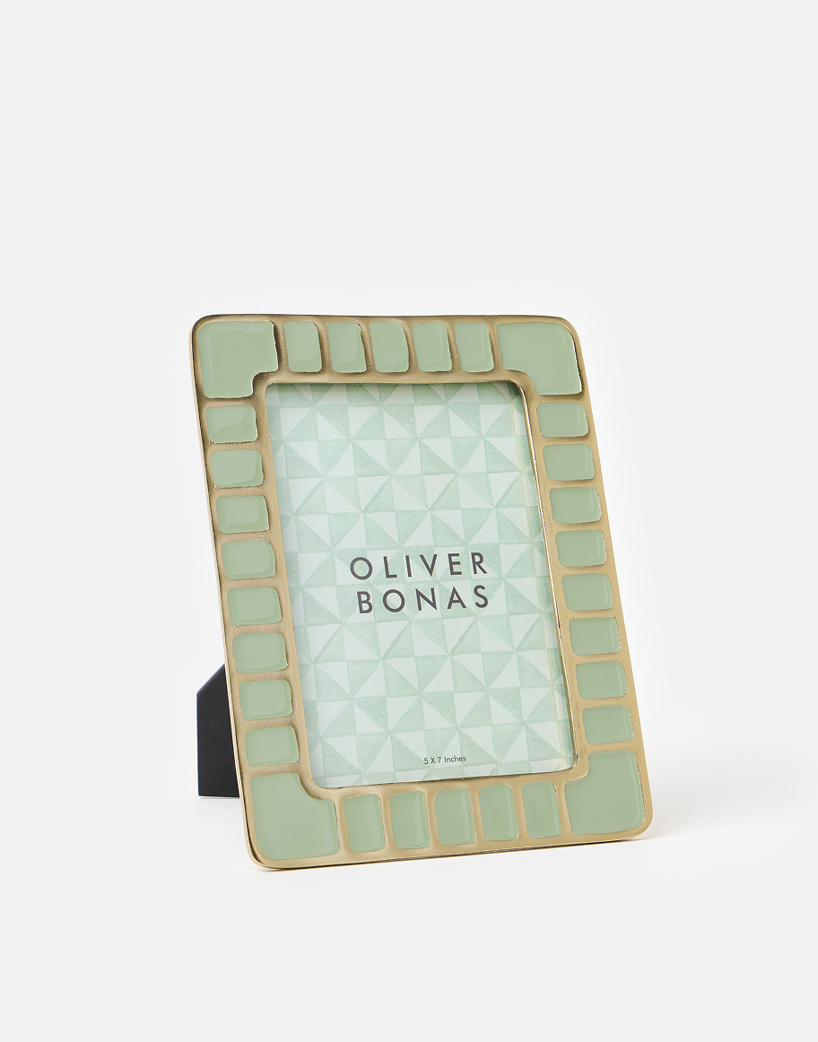 Cilo Green Enamel Photo Frame 5x7